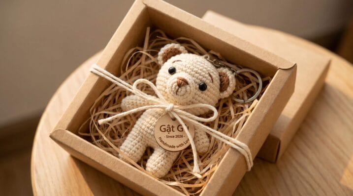 các loại móc khóa handmade thương hiệu gật gù