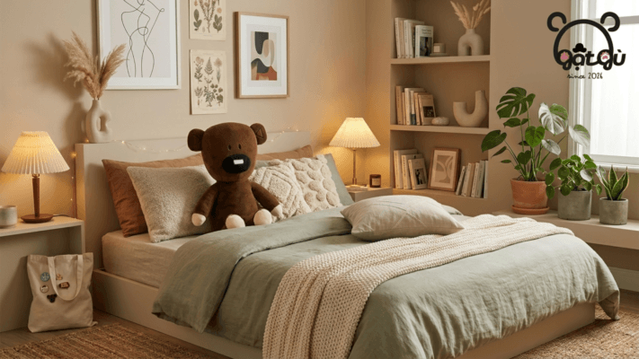 Gấu Teddy Mr Bean decor phòng cực chất