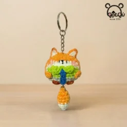 Alternative view of Móc khóa Handmade Cáo & Thỏ Mini Gật Gù Người bạn nhỏ chữa lành tâm hồn