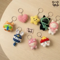 Móc khóa Handmade Cáo & Thỏ Mini Gật Gù Người bạn nhỏ chữa lành tâm hồn