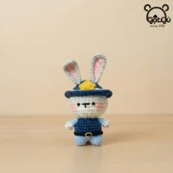 Móc khóa len Zootopia Gật Gù cặp đôi thỏ Judy và cáo Nick thủ công