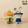 Móc khóa len Zootopia Gật Gù cặp đôi thỏ Judy và cáo Nick thủ công