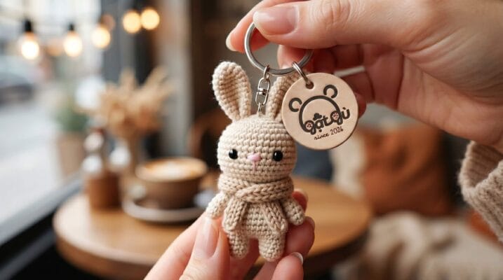 Móc khoá len handmade dễ thương