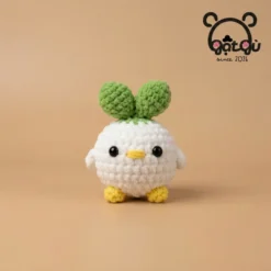 Móc khóa len handmade củ cải Gật Gù Người bạn nhỏ xua tan muộn phiền