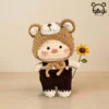 Heo len handmade Gật Gù Người bạn Mũ Gấu hướng dương sưởi ấm tâm hồn