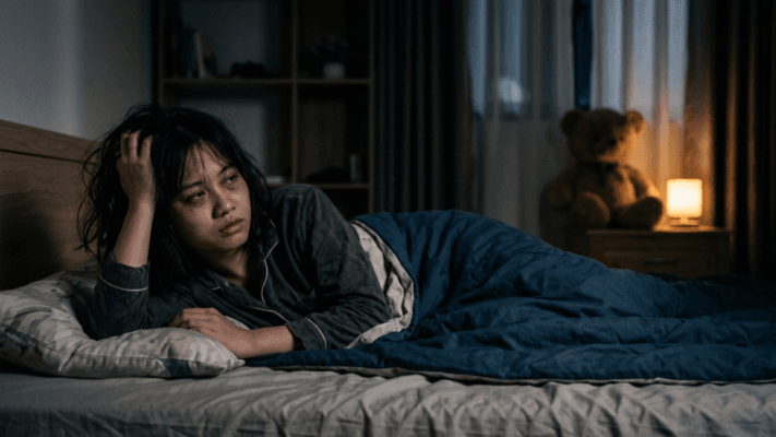 Mất ngủ khi thiếu gấu bông ôm