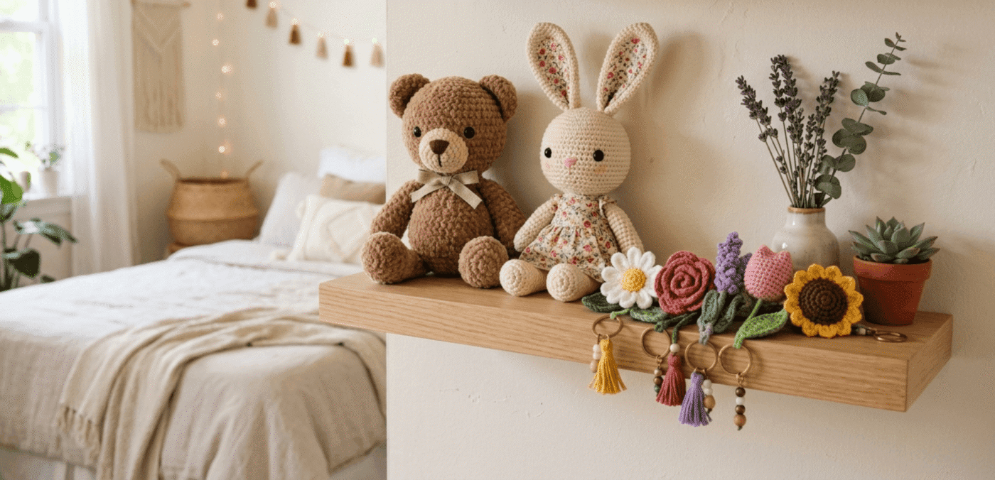 Mẫu Gấu và Thỏ móc len handmade