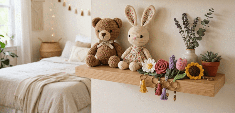 Mẫu Gấu và Thỏ móc len handmade