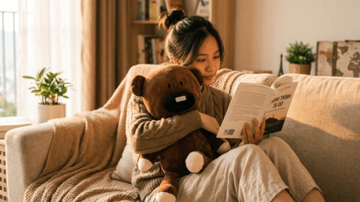 Gấu Teddy Mr Bean thư giãn