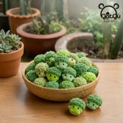 Móc khóa bông cải