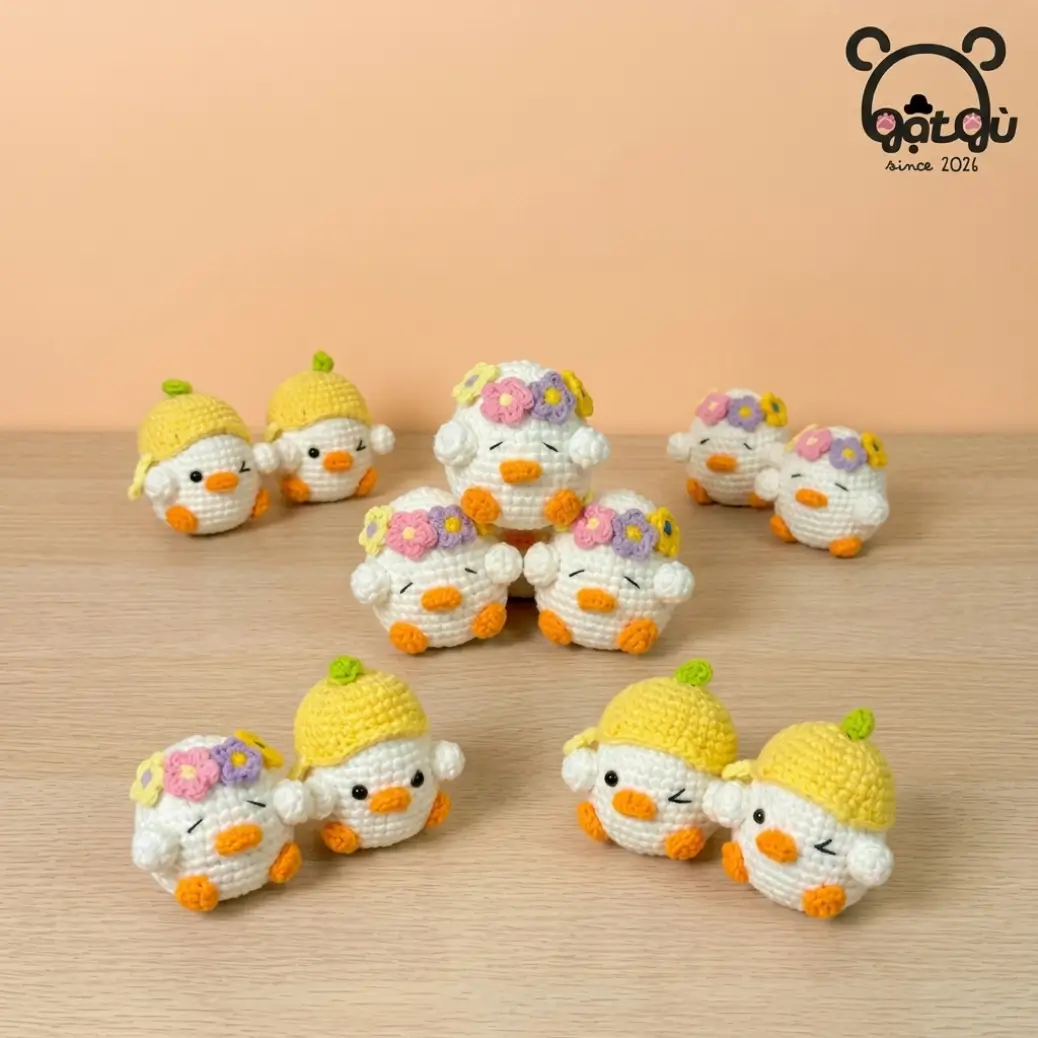 Móc khóa gà con Gật Gù trắng sữa tràn trề năng lượng - Ảnh 8