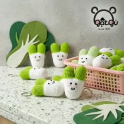 Móc khóa hành lá handmade Gật Gù an ủi tâm hồn