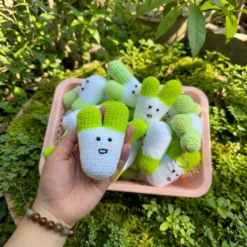 Móc khóa hành lá handmade Gật Gù an ủi tâm hồn