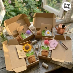 chậu hoa handmade Gật Gù nhỏ nhắn dễ thương