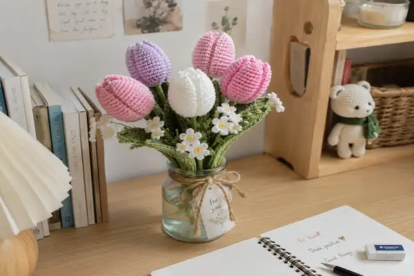 Cách bảo quản hoa len handmade giữ đẹp lâu hơn