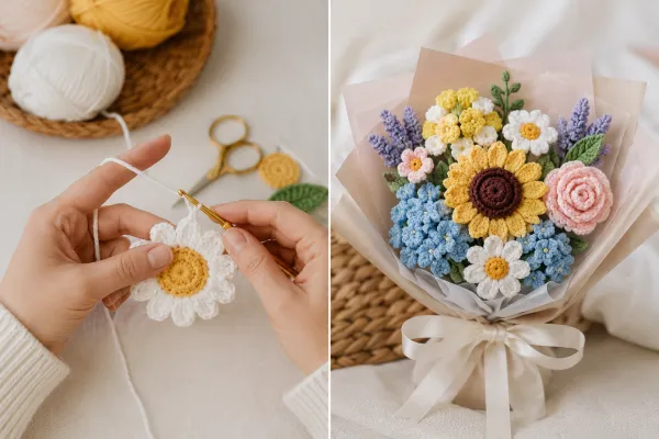 So sánh quà handmade tự làm và đồ len có sẵn