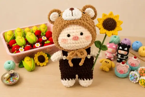 Đồ handmade 20/10 bằng len của Gật Gù