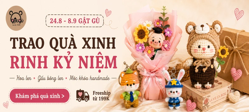 Banner điện thoại sự kiện Trao quà xinh rinh kỷ niệm Gật Gù